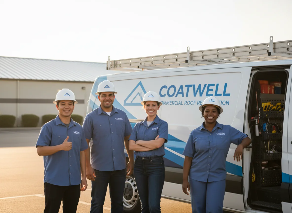 Commercial roof coating company in Vera, OK
